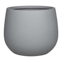 GardenLite SquatCongo Grey Cement single decorative pot for plants