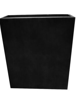 GardenLite Terrace Planter Single Black decorative pots for feature plants square shape