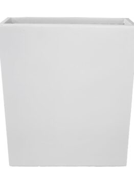 The GardenLite Terrace Planter White S (60x22x72cm) is a plain, rectangular planter with smooth edges and a matt finish, shown against a white background.