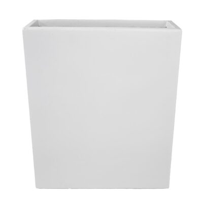 The GardenLite Terrace Planter White S (60x22x72cm) is a plain, rectangular planter with smooth edges and a matt finish, shown against a white background.
