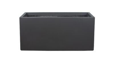 GardenLite Trough Black pot decorative for feature plants