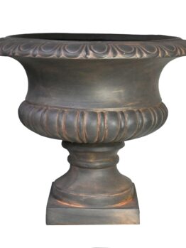 GardenLite Wide Urn IronOre decorative feature pot for plants