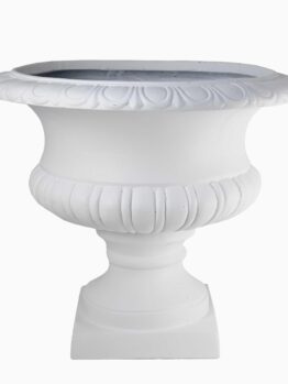 GardenLite Wide Urn White decorative feature pot for plants