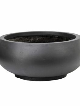 GardenLite Bowl Black single decorative feature pot