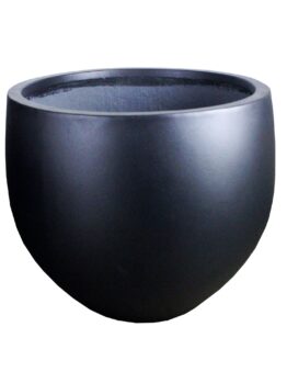 UrbanStyle Olive Pot Matt Black Single plant pot