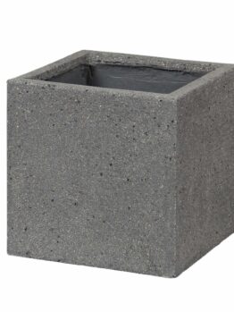 UrbanStyle Square Grey Stone Single Pot Feature for decorative pots