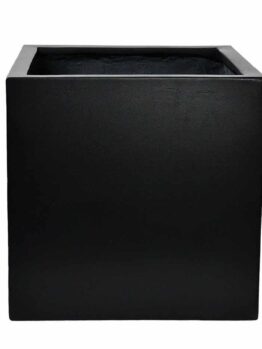 UrbanStyle Square Matt Black Single Pot decorative pot for feature plants