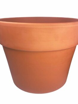 Eurocotta Calima Pot Traditional Orange clay terracotta pot for plants
