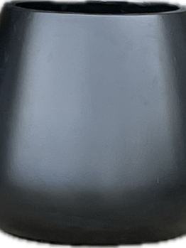 A Vaucluse Sack Pot Black 70x55cm L on a white background.