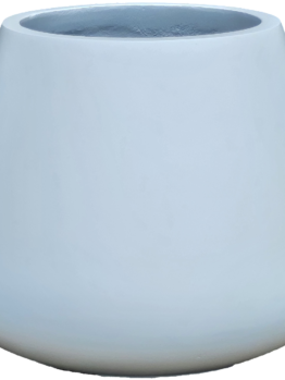 A white pot with a black background.