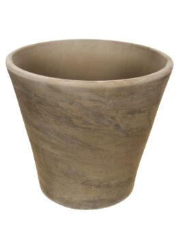 A plain, cylindrical, clay flower pot with a slightly wider top than base. The Eurocotta Cone Traditional 29x23cm (Copy) is unglazed and features a traditional light brown color, sized at 29x23cm.