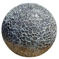 The Sorrento Decorative Ball Grey 50x50cm features a spherical design with a textured, honeycomb-like surface pattern, reflecting the essence of Dewi Sri.