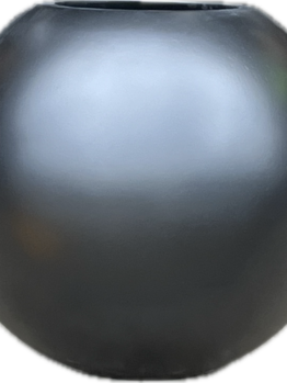 The UrbanStyle Egg with Leg BlackStone M 48x81cm features a large, shiny spherical design with a smooth surface and an open top, perfectly centered on a white background.