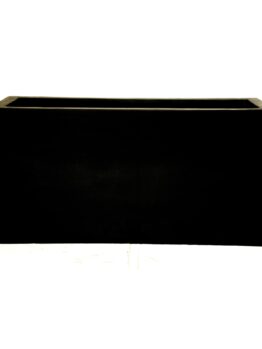 The Urban Trough Black XL 150x54x65cm planter box features a matt finish and rectangular shape, displayed against a plain white background.
