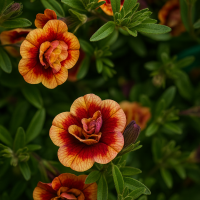 Calibrachoa 'Double Orangetastic' 10" (Hanging Basket)